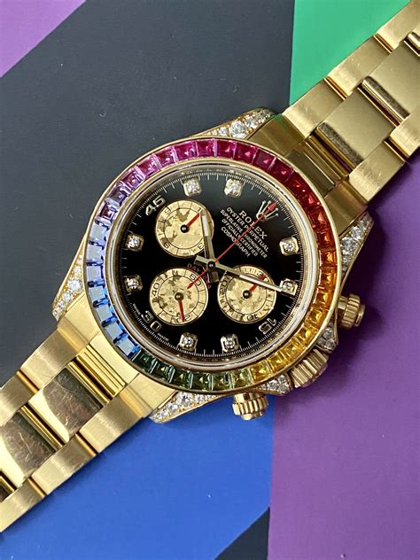 gold rainbow rolex|rainbow rolex price.